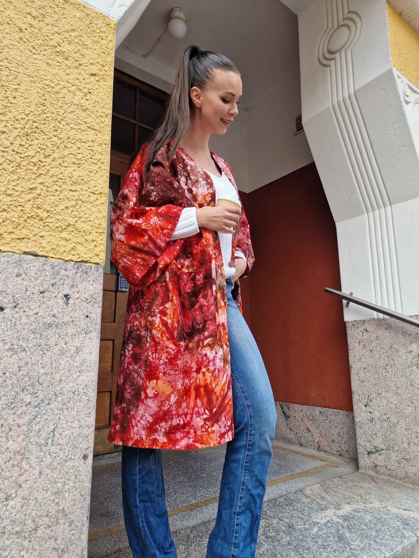 African Batik Oversize Kimono