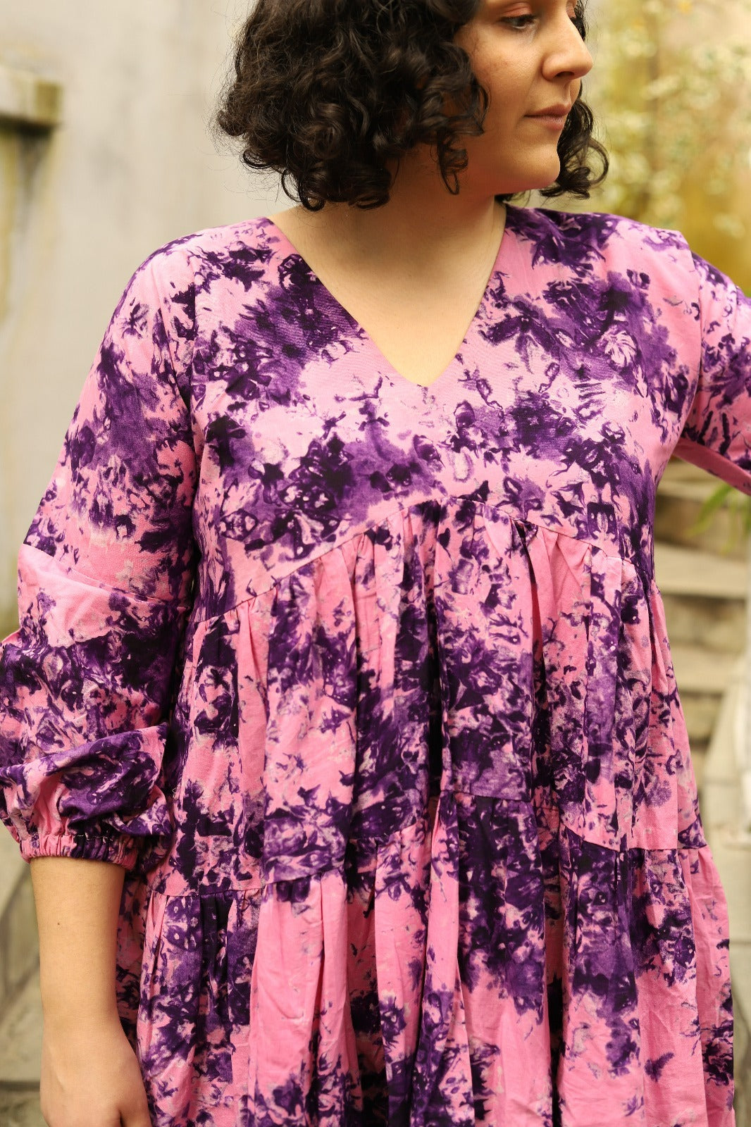 Naomi - Layered Batik Dress