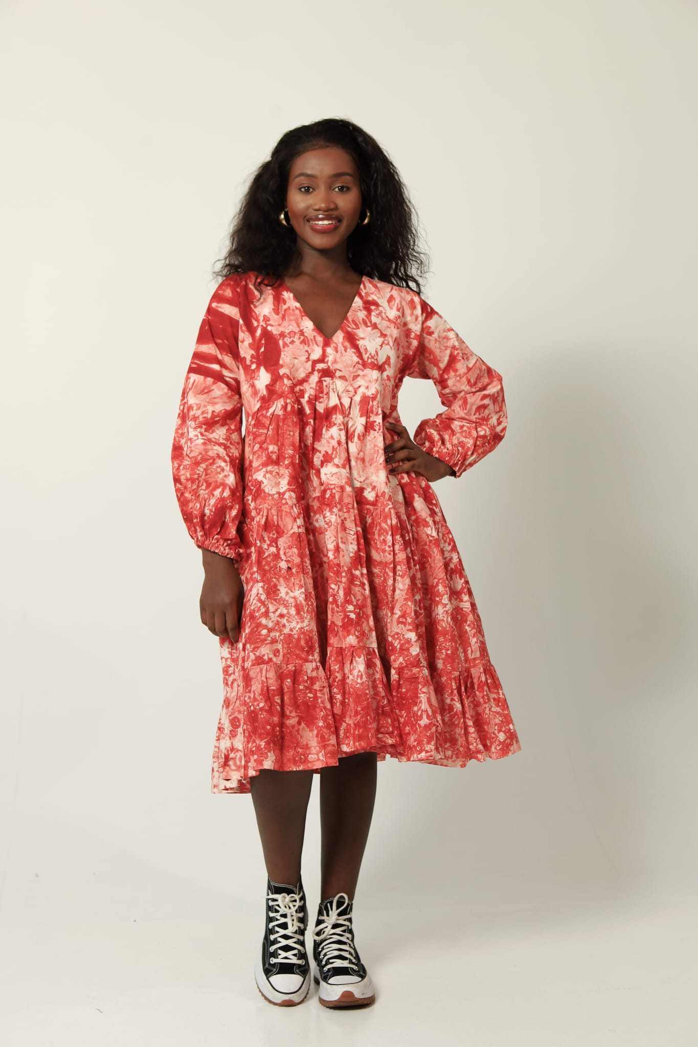Naomi - Layered Batik Dress