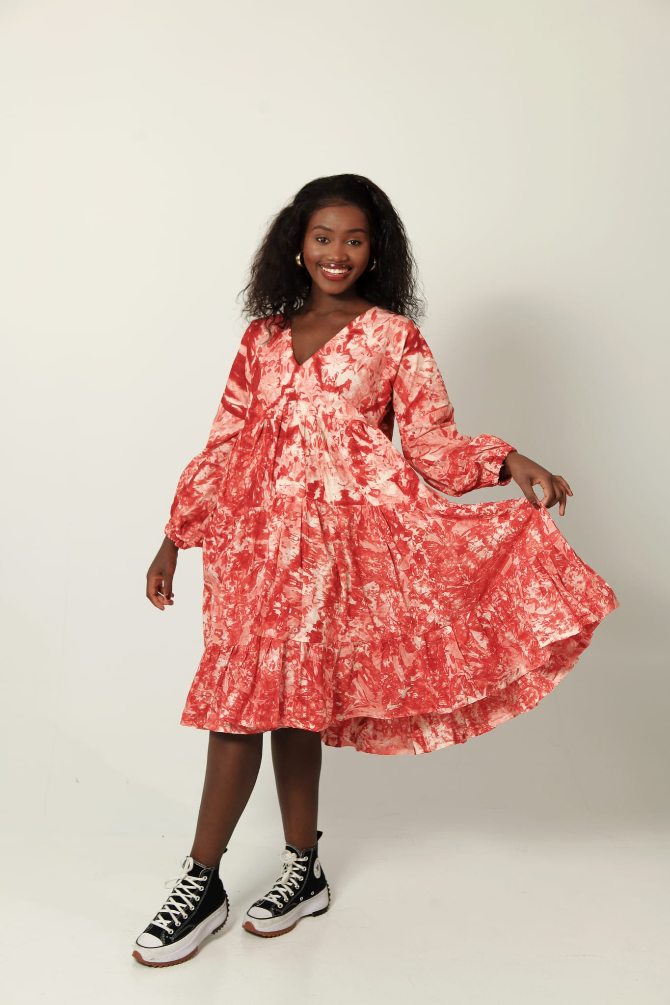 Naomi - Layered Batik Dress