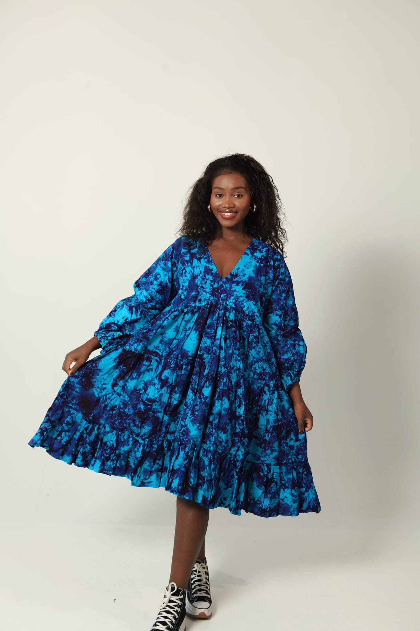 Naomi - Layered Batik Dress
