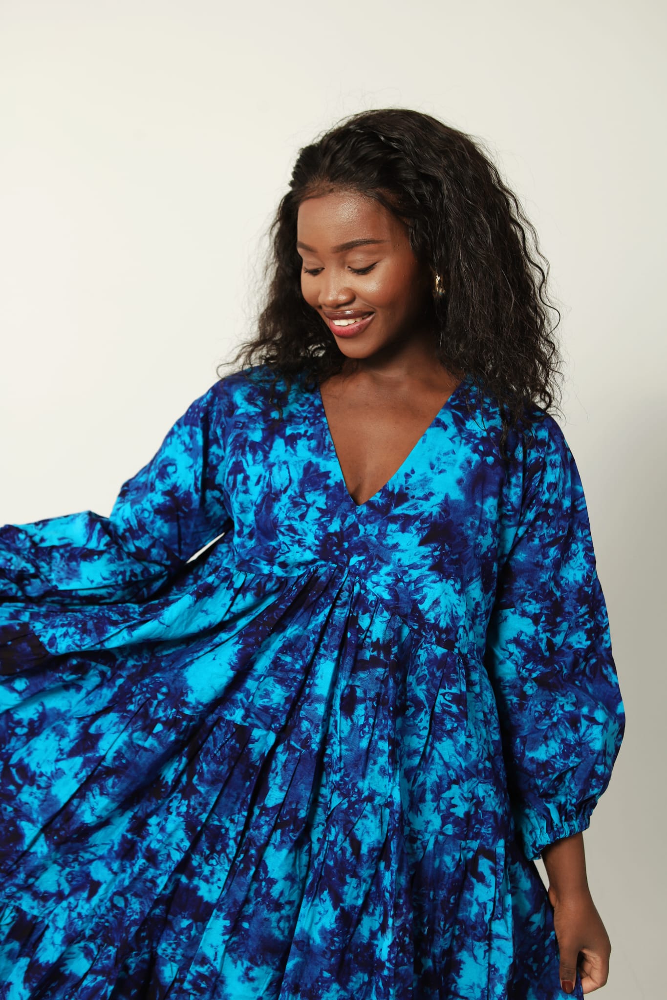 Naomi - Layered Batik Dress
