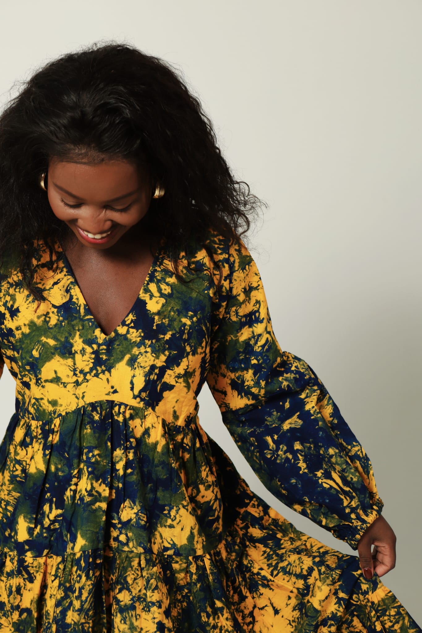 Naomi - Layered Batik Dress