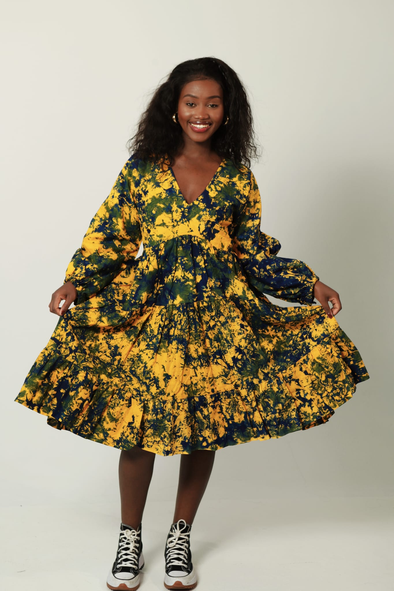 Naomi - Layered Batik Dress