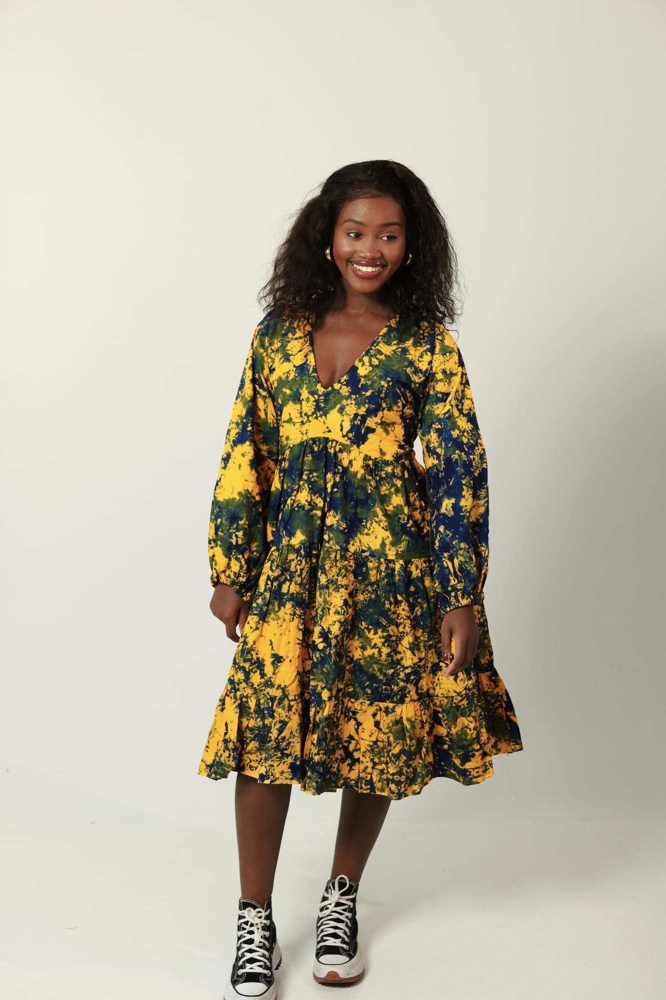 Naomi - Layered Batik Dress