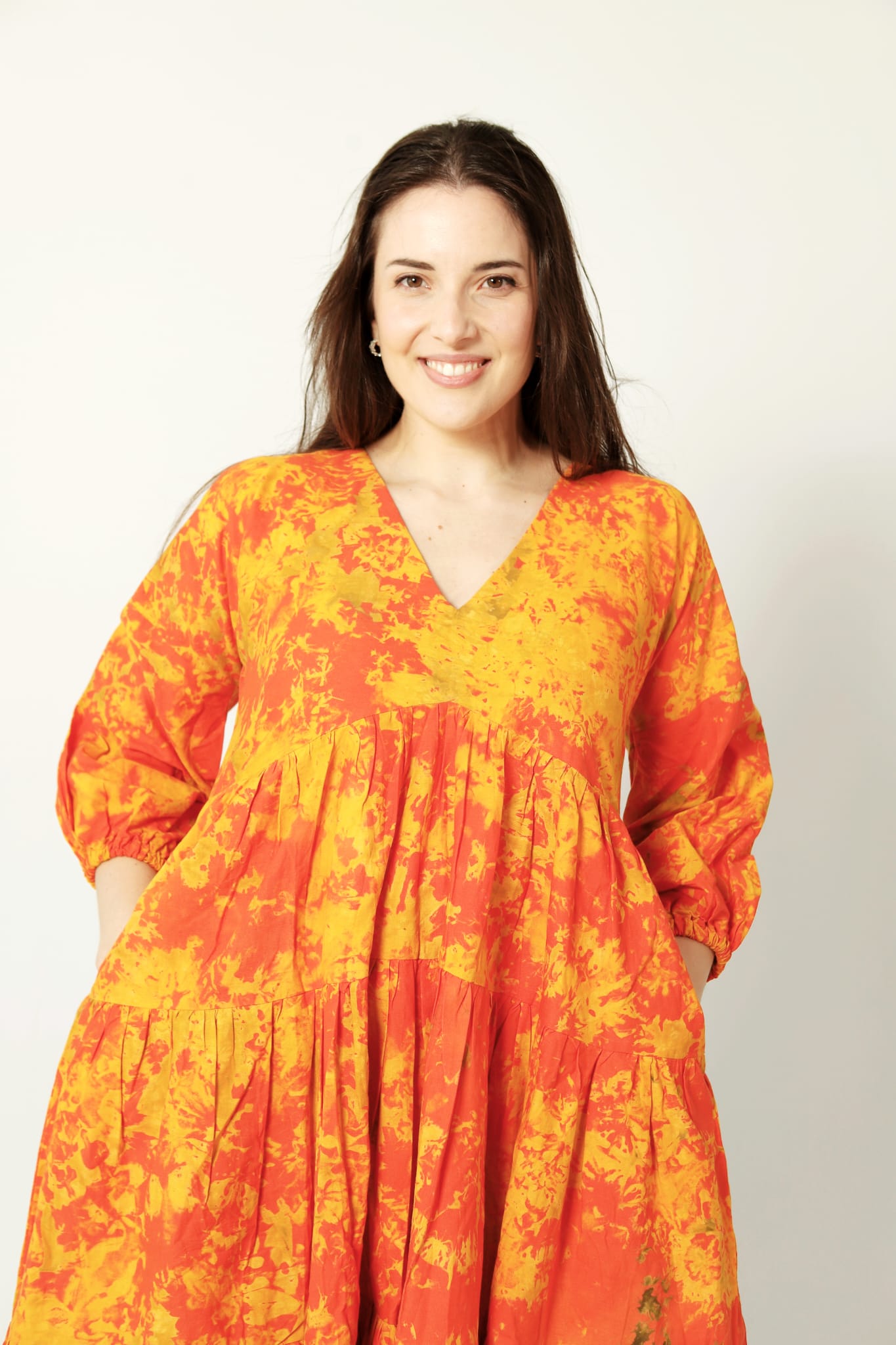 Naomi - Layered Batik Dress