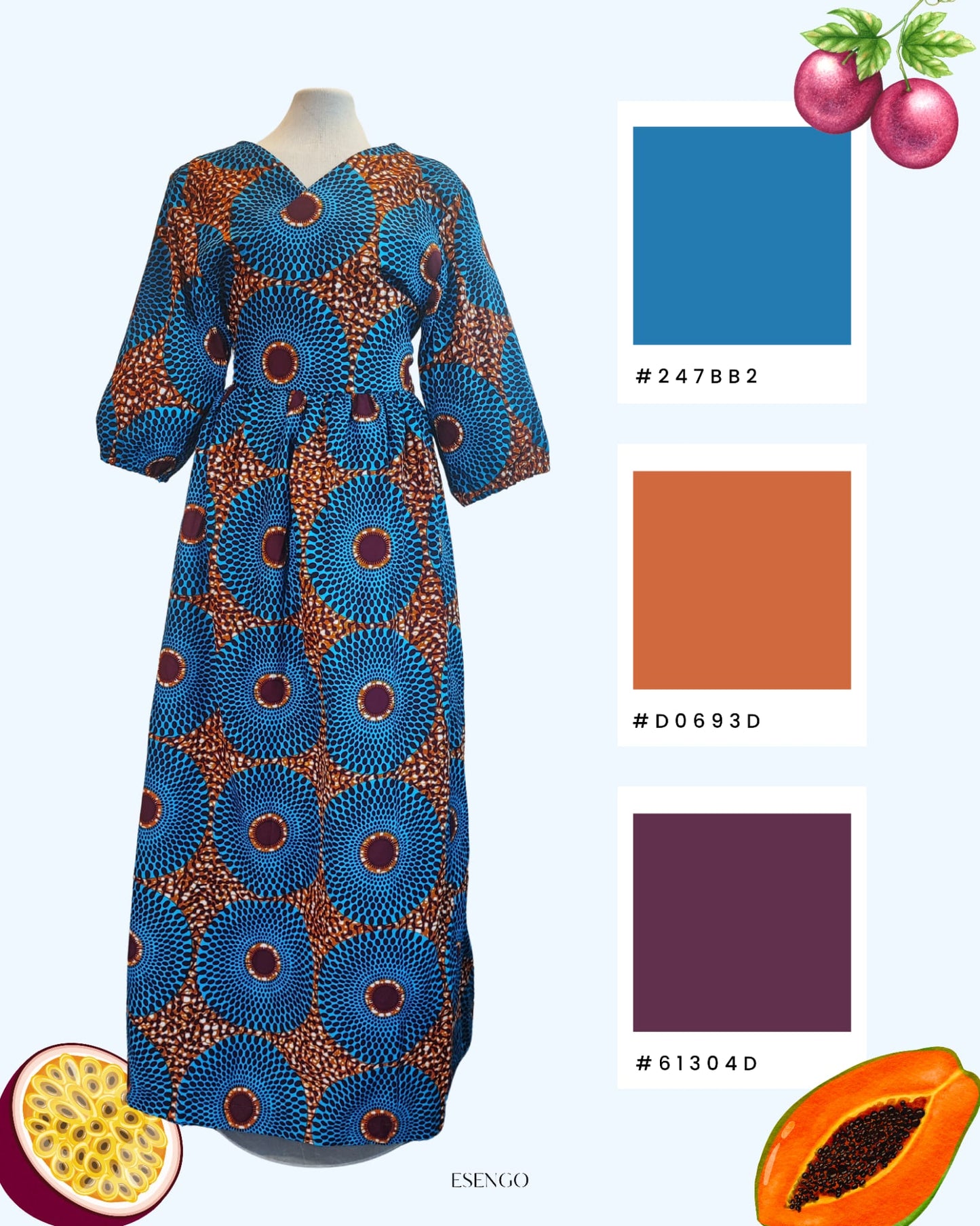 Keba Maxi wrap dress - sample