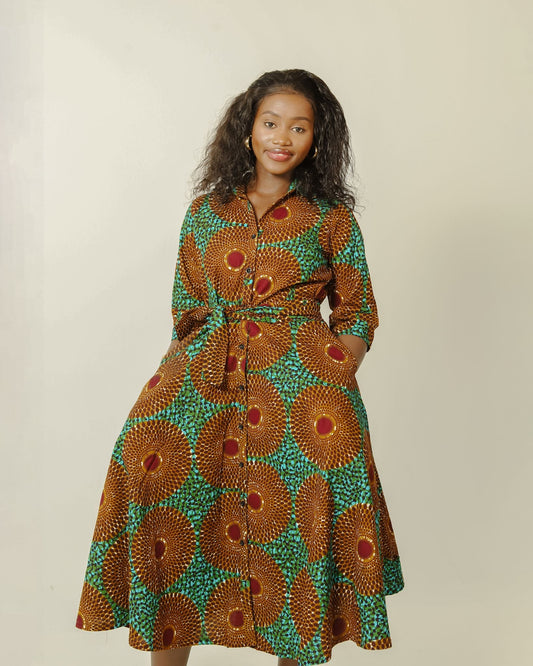 Effia - Collared dress