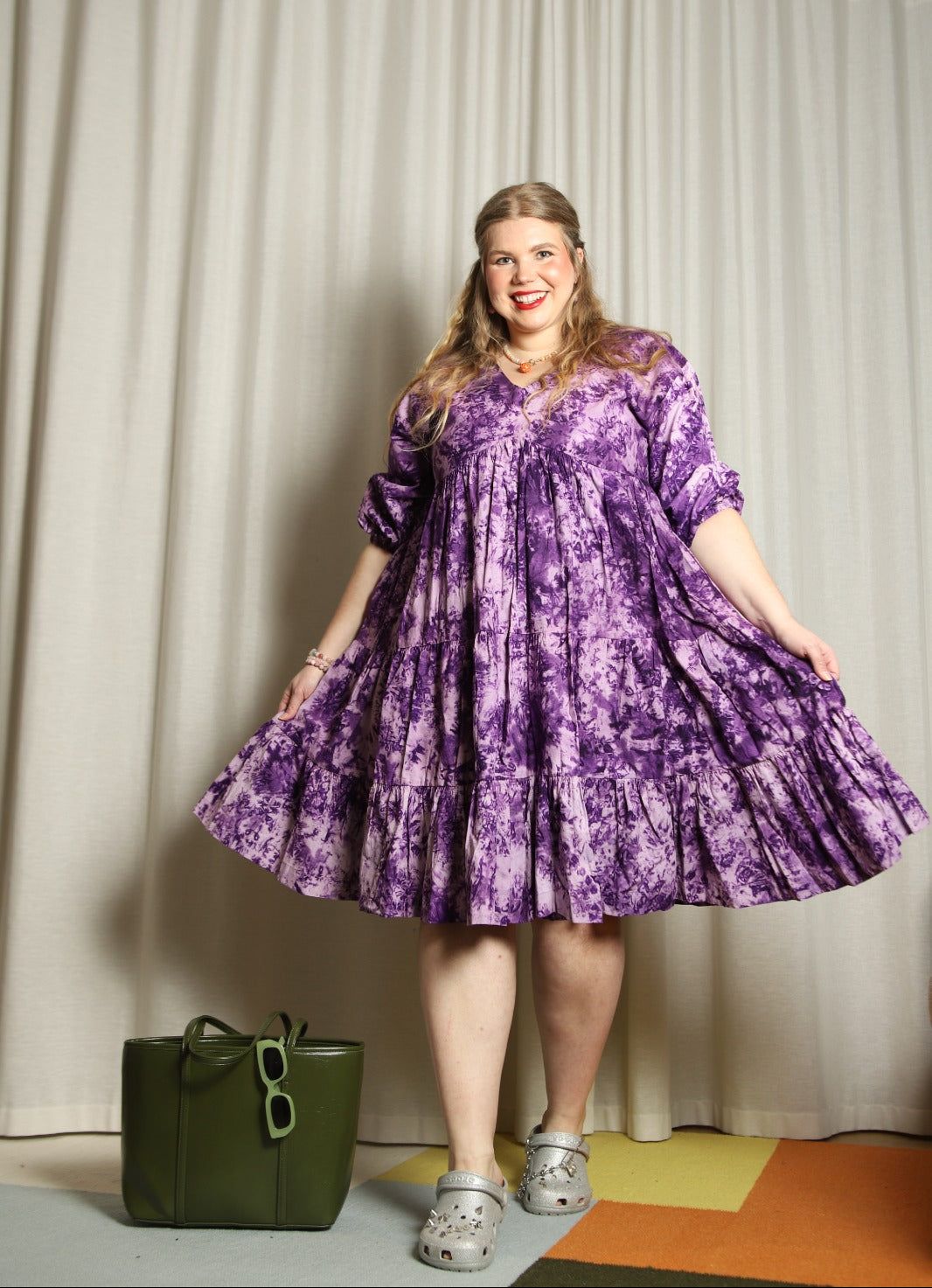 Naomi - Layered Batik Dress