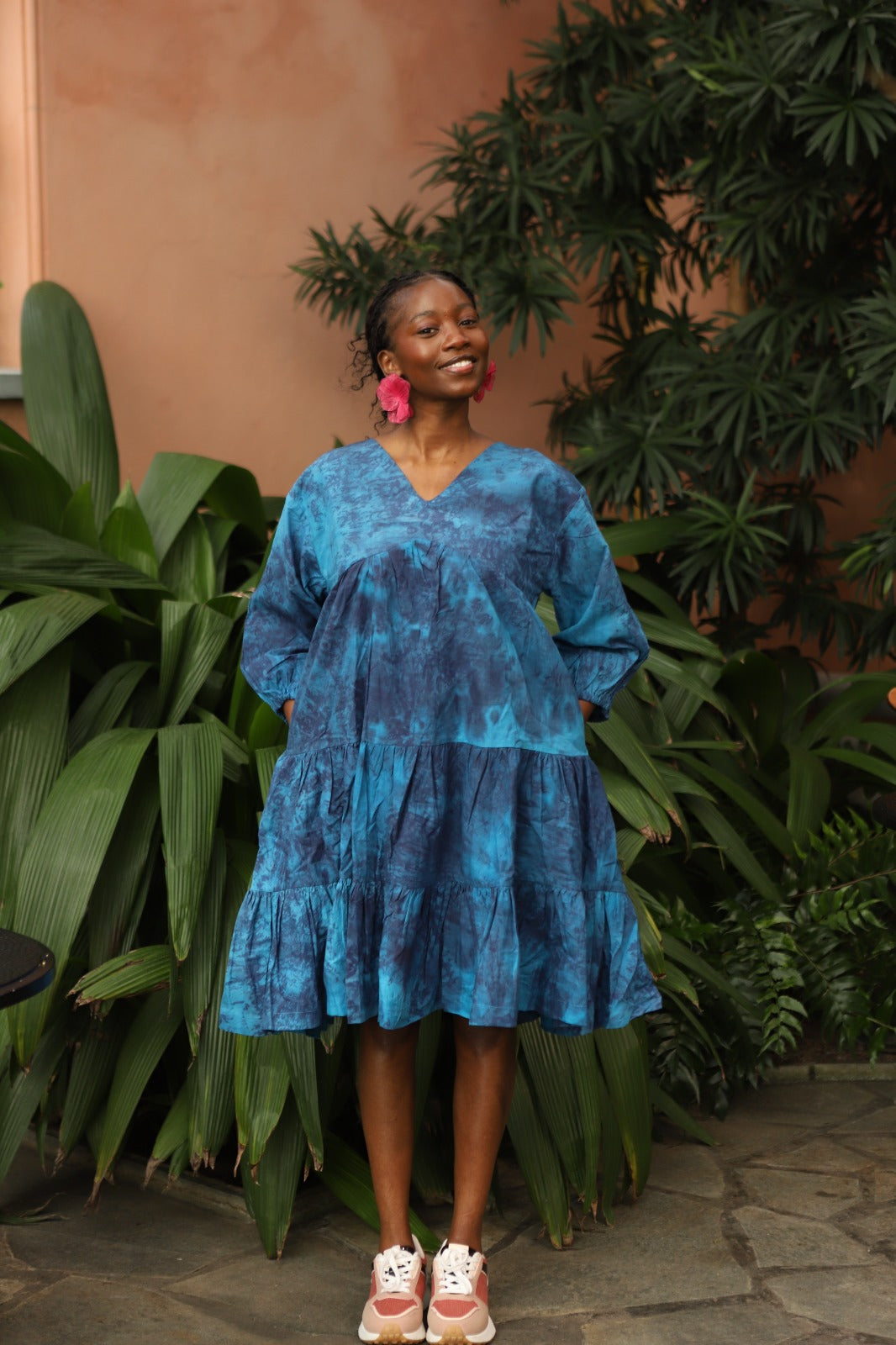 Naomi - Layered Batik Dress