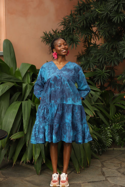 Naomi - Layered Batik Dress