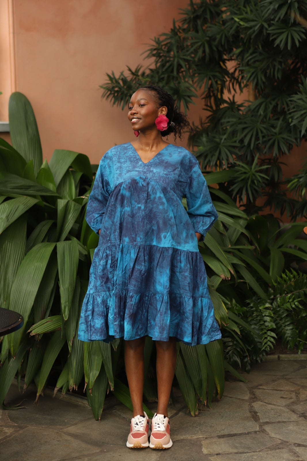 Naomi - Layered Batik Dress
