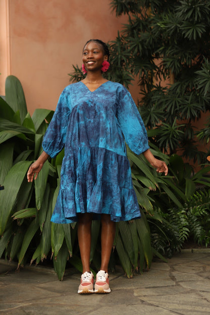 Naomi - Layered Batik Dress