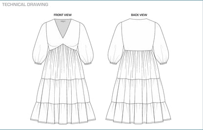 Naomi - Layered Batik Dress